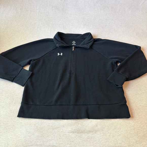 Under Armour Other - Under Armour Mens Small Black Quarter Zip Fleece Lined Pullover
